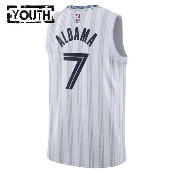 Nike Memphis Grizzlies Santi Aldama Trikot City Edition 25/26 Swingman Grau Für Kinder