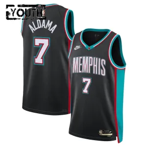 Nike Memphis Grizzlies Santi Aldama Trikot Classic Edition 25/26 Swingman Schwarz Für Kinder