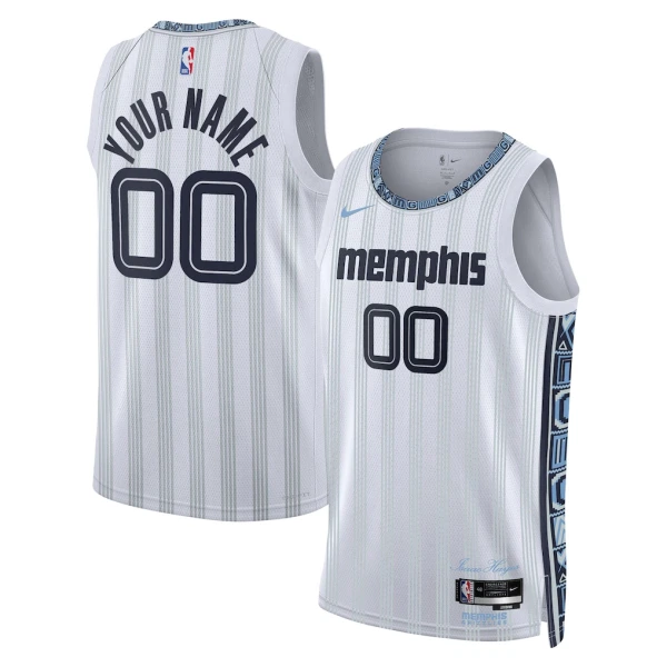 Nike Memphis Grizzlies Trikot Personalisiert City Edition 25/26 Swingman Grau Für Herren