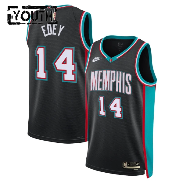 Nike Memphis Grizzlies Zach Edey Trikot Classic Edition 25/26 Swingman Schwarz Für Kinder