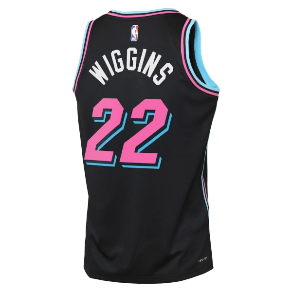 Nike Miami Heat Andrew Wiggins Trikot City Edition 25/26 Swingman Schwarz Für Herren