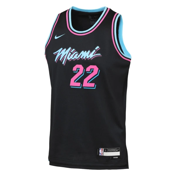 Nike Miami Heat Andrew Wiggins Trikot City Edition 25/26 Swingman Schwarz Für Herren