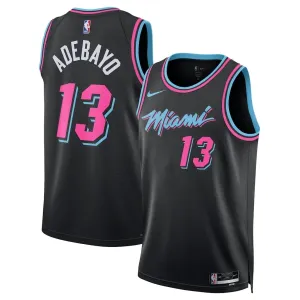 Nike Miami Heat Bam Adebayo Trikot City Edition 25/26 Swingman Schwarz Für Herren