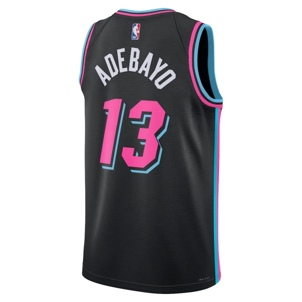 Nike Miami Heat Bam Adebayo Trikot City Edition 25/26 Swingman Schwarz Für Herren