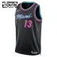 Nike Miami Heat Bam Adebayo Trikot City Edition 25/26 Swingman Schwarz Für Kinder