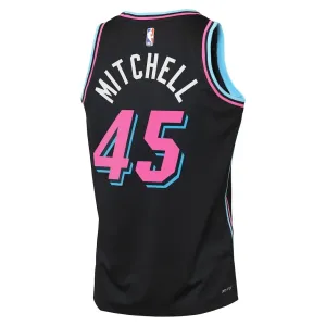 Nike Miami Heat Davion Mitchell Trikot City Edition 25/26 Swingman Schwarz Für Herren