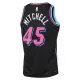 Nike Miami Heat Davion Mitchell Trikot City Edition 25/26 Swingman Schwarz Für Herren