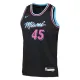 Nike Miami Heat Davion Mitchell Trikot City Edition 25/26 Swingman Schwarz Für Herren
