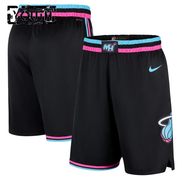 Nike Miami Heat Shorts City Edition 25/26 Swingman Für Kinder