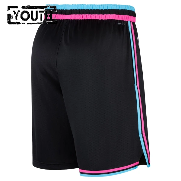 Nike Miami Heat Shorts City Edition 25/26 Swingman Für Kinder