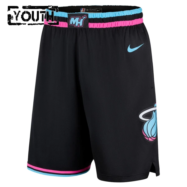 Nike Miami Heat Shorts City Edition 25/26 Swingman Für Kinder