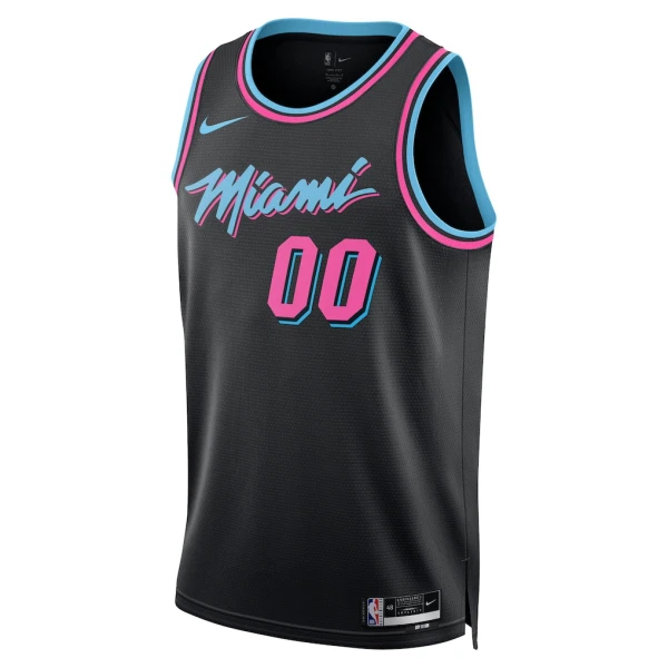 Nike Miami Heat Trikot Personalisiert City Edition 25/26 Swingman Schwarz Für Herren