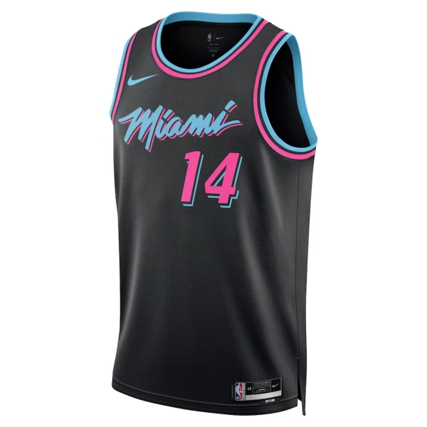 Nike Miami Heat Tyler Herro Trikot City Edition 25/26 Swingman Schwarz Für Herren