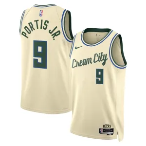 Nike Milwaukee Bucks Bobby Portis JR Trikot City Edition 25/26 Swingman Weiß Für Herren