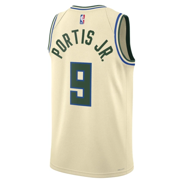 Nike Milwaukee Bucks Bobby Portis JR Trikot City Edition 25/26 Swingman Weiß Für Herren