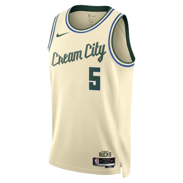 Nike Milwaukee Bucks Gary Trent JR Trikot City Edition 25/26 Swingman Weiß Für Herren