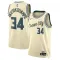 Nike Milwaukee Bucks Giannis Antetokounmpo Trikot City Edition 25/26 Swingman Weiß Für Herren