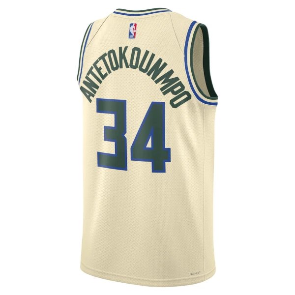 Nike Milwaukee Bucks Giannis Antetokounmpo Trikot City Edition 25/26 Swingman Weiß Für Herren
