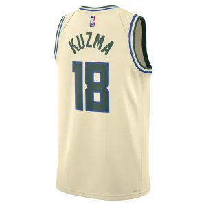 Nike Milwaukee Bucks Kyle Kuzma Trikot City Edition 25/26 Swingman Weiß Für Herren