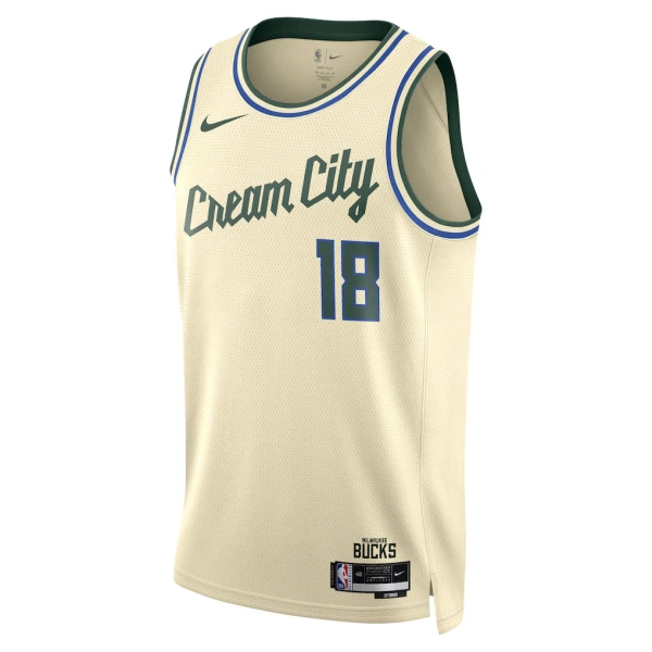 Nike Milwaukee Bucks Kyle Kuzma Trikot City Edition 25/26 Swingman Weiß Für Herren