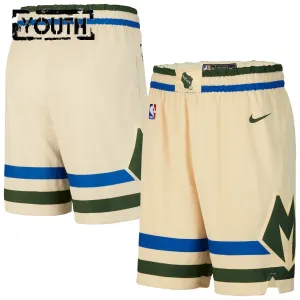 Nike Milwaukee Bucks Shorts City Edition 25/26 Swingman Für Kinder