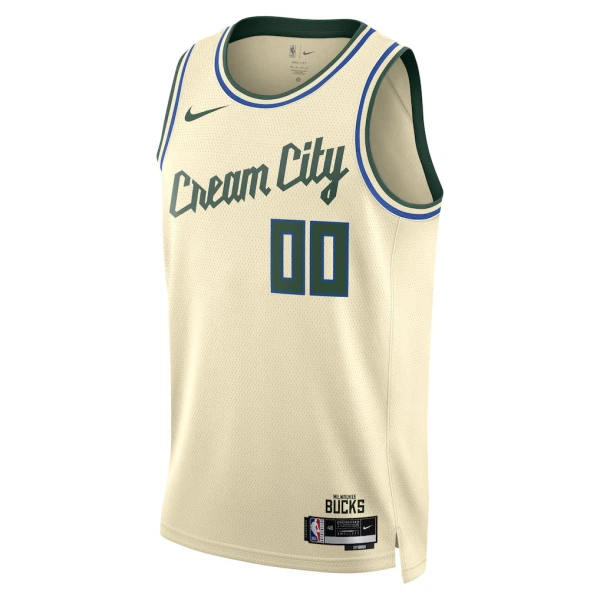 Nike Milwaukee Bucks Trikot Personalisiert City Edition 25/26 Swingman Weiß Für Herren