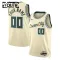 Nike Milwaukee Bucks Trikot Personalisiert City Edition 25/26 Swingman Weiß Für Kinder