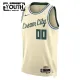 Nike Milwaukee Bucks Trikot Personalisiert City Edition 25/26 Swingman Weiß Für Kinder