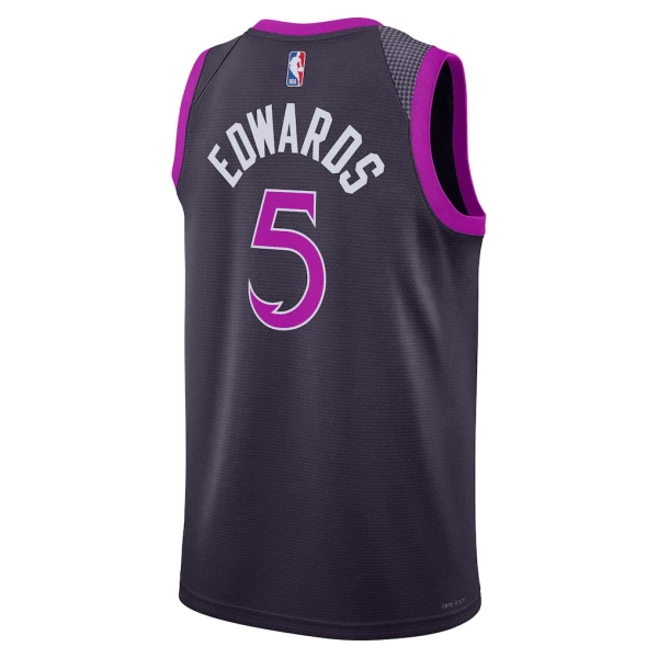 Nike Minnesota Timberwolves Anthony Edwards Trikot City Edition 25/26 Swingman Schwarz Für Herren