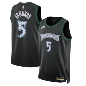 Nike Minnesota Timberwolves Anthony Edwards Trikot Classic Edition 25/26 Swingman Schwarz Für Herren