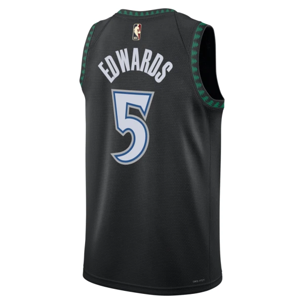 Nike Minnesota Timberwolves Anthony Edwards Trikot Classic Edition 25/26 Swingman Schwarz Für Herren