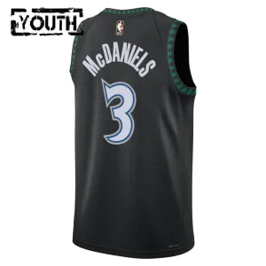 Nike Minnesota Timberwolves Jaden Mcdaniels Trikot Classic Edition 25/26 Swingman Schwarz Für Kinder