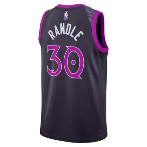 Nike Minnesota Timberwolves Julius Randle Trikot City Edition 25/26 Swingman Schwarz Für Herren
