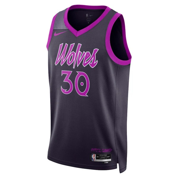 Nike Minnesota Timberwolves Julius Randle Trikot City Edition 25/26 Swingman Schwarz Für Herren
