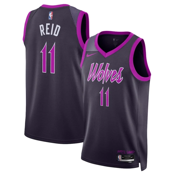 Nike Minnesota Timberwolves Naz Reid Trikot City Edition 25/26 Swingman Schwarz Für Herren