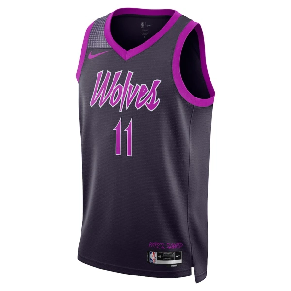 Nike Minnesota Timberwolves Naz Reid Trikot City Edition 25/26 Swingman Schwarz Für Herren