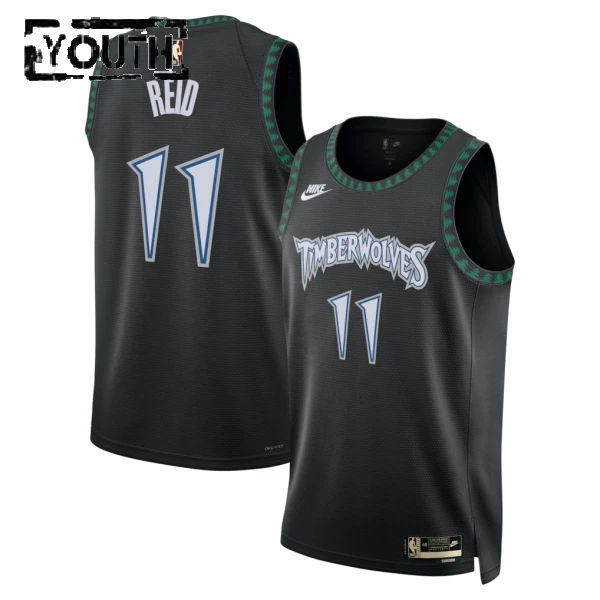 Nike Minnesota Timberwolves Naz Reid Trikot Classic Edition 25/26 Swingman Schwarz Für Kinder