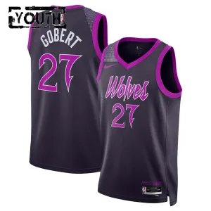 Nike Minnesota Timberwolves Rudy Gobert Trikot City Edition 25/26 Swingman Schwarz Für Kinder Nike Minnesota Timberwolves Rudy Gobert Trikot City Edition 25/26 Swingman Schwarz Für Kinder