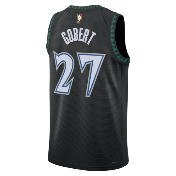Nike Minnesota Timberwolves Rudy Gobert Trikot Classic Edition 25/26 Swingman Schwarz Für Herren