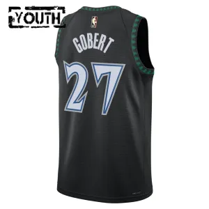 Nike Minnesota Timberwolves Rudy Gobert Trikot Classic Edition 25/26 Swingman Schwarz Für Kinder