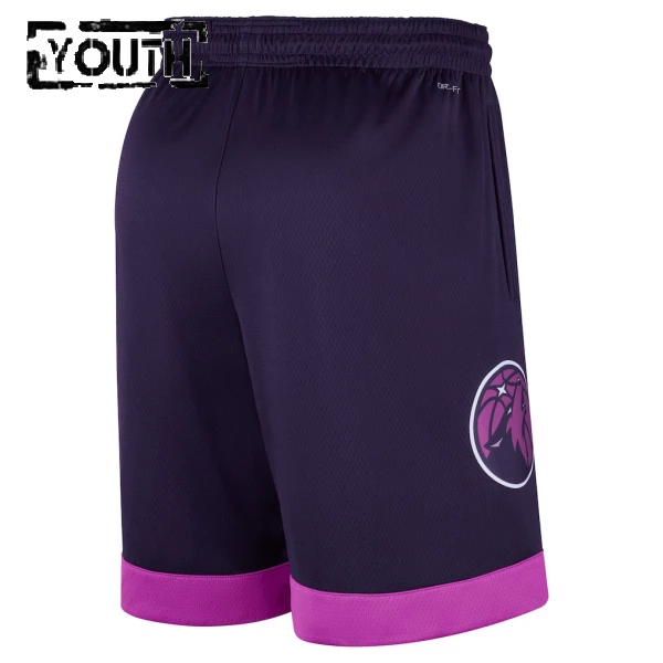 Nike Minnesota Timberwolves Shorts City Edition 25/26 Swingman Für Kinder