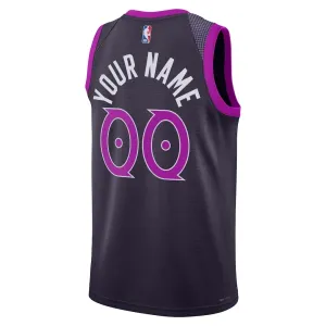 Nike Minnesota Timberwolves Trikot Personalisiert City Edition 25/26 Swingman Schwarz Für Herren