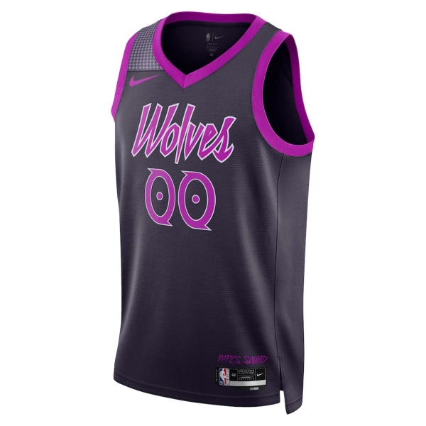 Nike Minnesota Timberwolves Trikot Personalisiert City Edition 25/26 Swingman Schwarz Für Herren