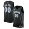 Nike Minnesota Timberwolves Trikot Personalisiert Classic Edition 25/26 Swingman Schwarz Für Herren