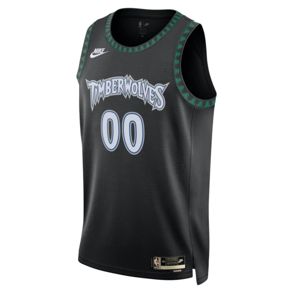 Nike Minnesota Timberwolves Trikot Personalisiert Classic Edition 25/26 Swingman Schwarz Für Herren