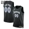 Nike Minnesota Timberwolves Trikot Personalisiert Classic Edition 25/26 Swingman Schwarz Für Kinder