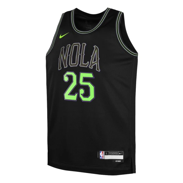 Nike New Orleans Pelicans Trey Murphy III Trikot City Edition 25/26 Swingman Schwarz Für Herren