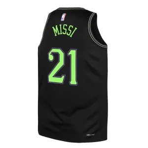 Nike New Orleans Pelicans Yves Missi Trikot City Edition 25/26 Swingman Schwarz Für Herren