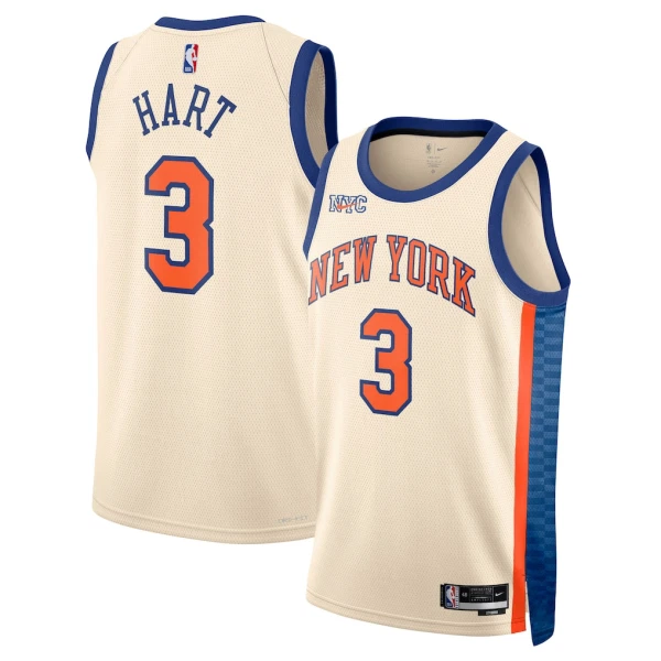 Nike New York Knicks Josh Hart Trikot City Edition 25/26 Swingman Weiß Für Herren