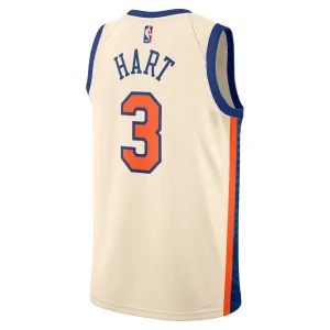 Nike New York Knicks Josh Hart Trikot City Edition 25/26 Swingman Weiß Für Herren